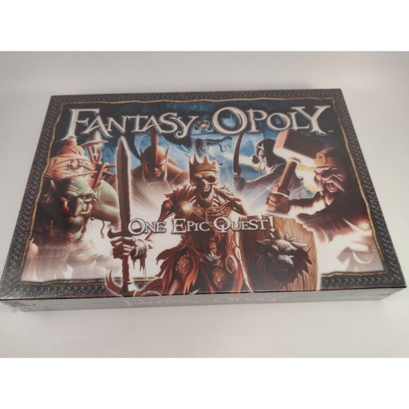 Fantasy-Opoly Board Game One Epic Quest Family Fantasy Story Monopoly - Picture 1 of 6